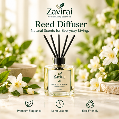 Zavirai White Tea & Jasmine Reed Diffuser