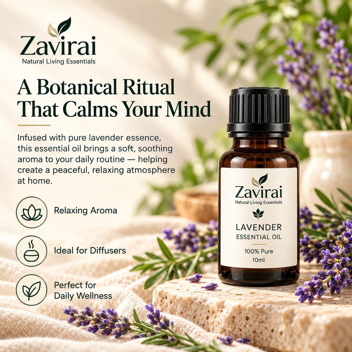 Zavirai Lavender Essential Oil
