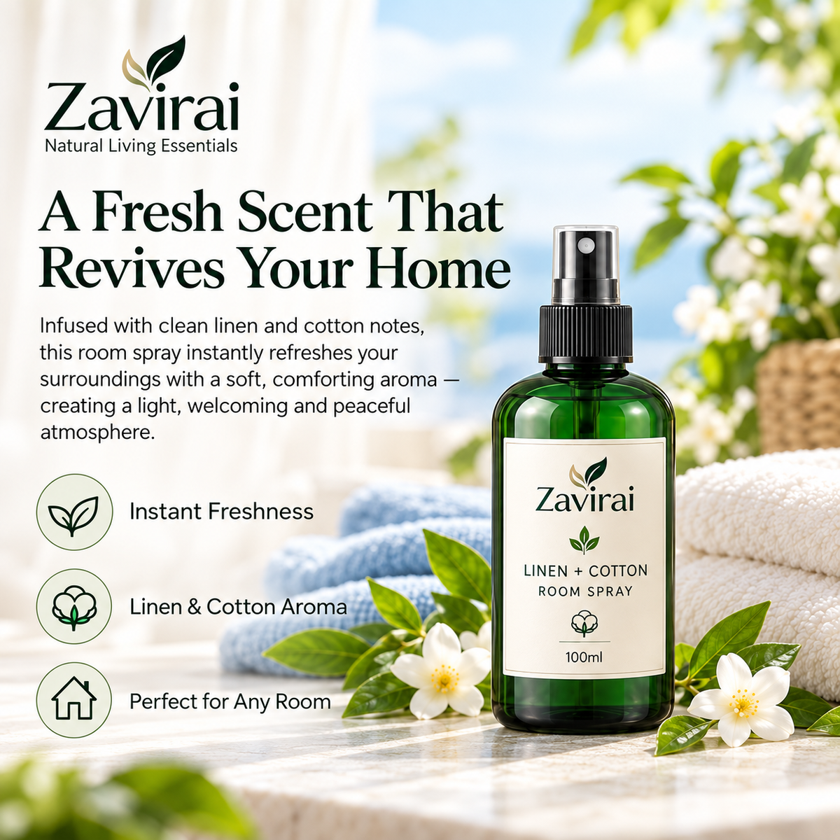 Zavirai Linen & Cotton Room Spray