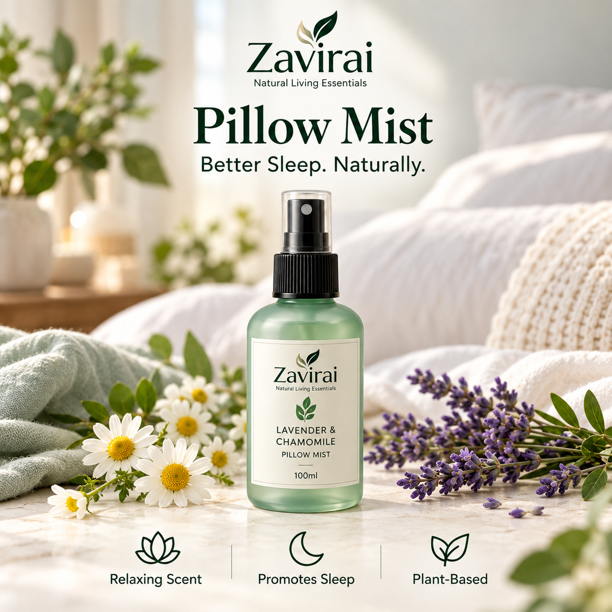 Zavirai Lavender & Chamomile Pillow Mist
